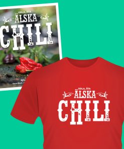 Specialpaket: Bok och t-shirt (Älska chili)